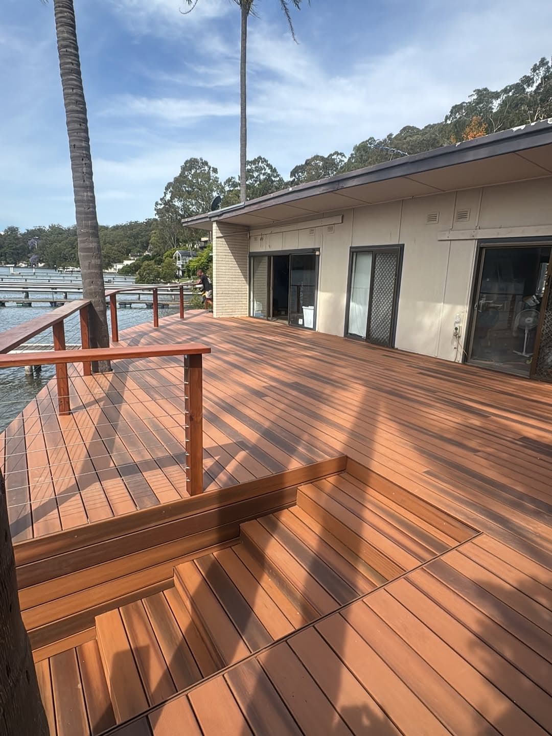Waterfront backyard transformation